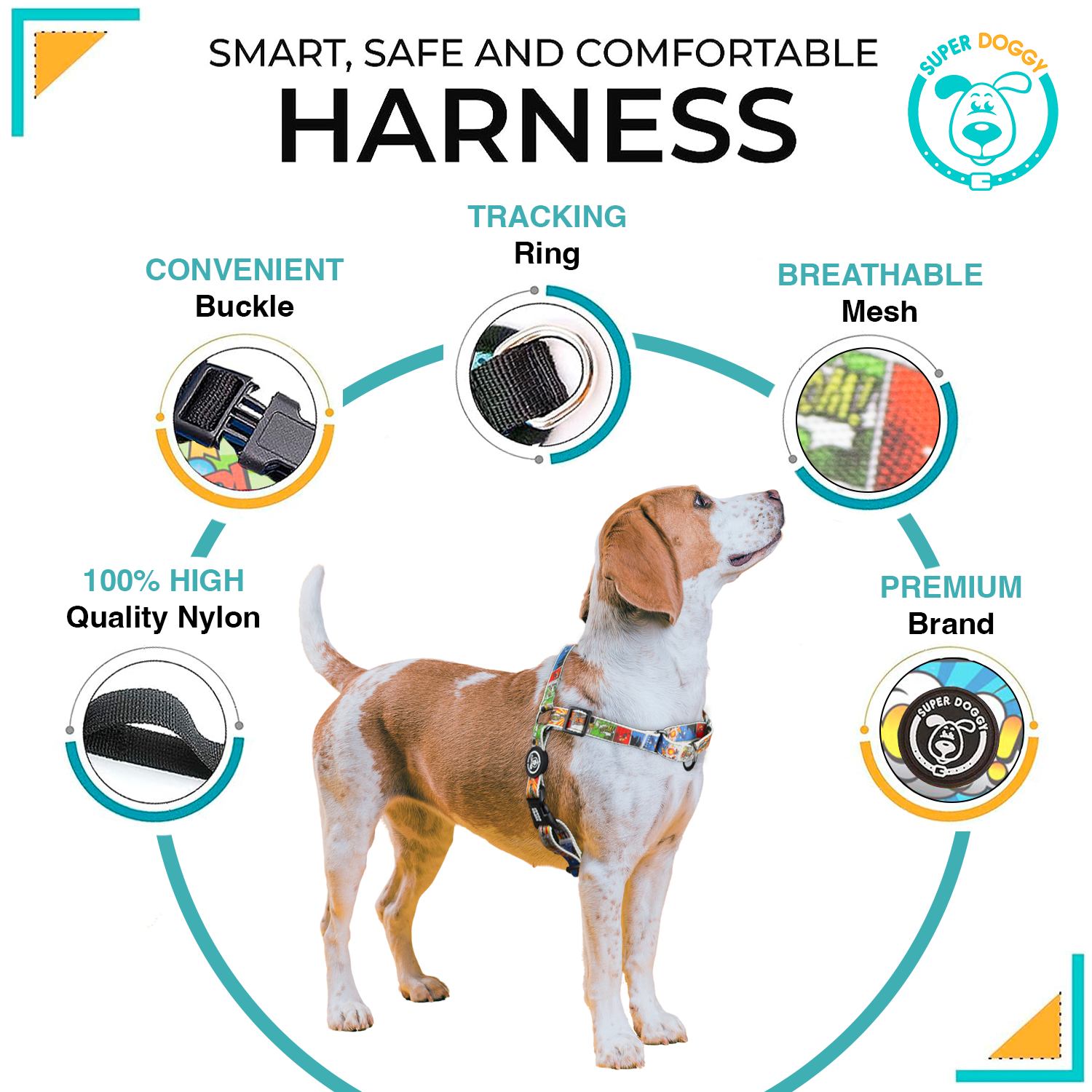 Cómic Arnés Antitiones Perro Easy Walk + Correa