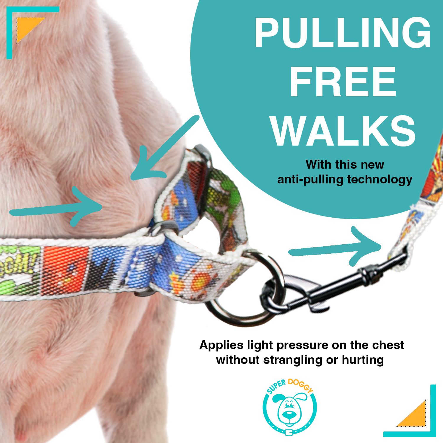 Cómic Arnés Antitiones Perro Easy Walk + Correa
