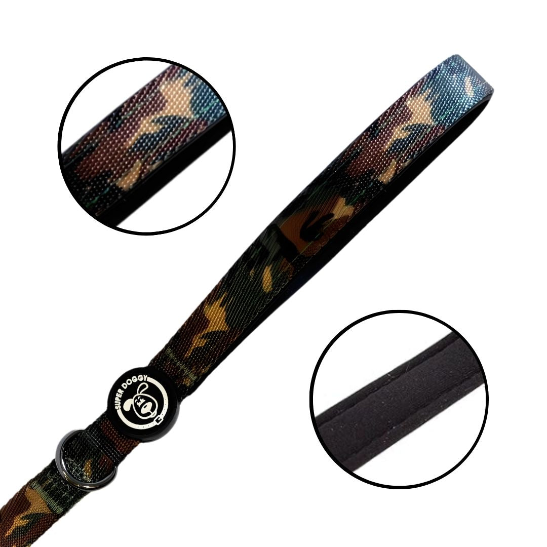 Correa para perro diseño Camuflaje