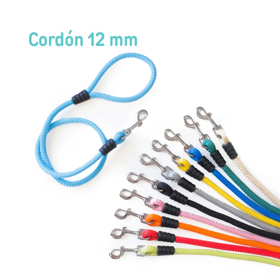 Preciosa correa para perro diseño Cordón 12 mm, de la marca española Super Doggy
