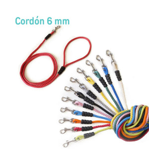 Preciosa correa para perro diseño Cordón 6 mm, de la marca española Super Doggy