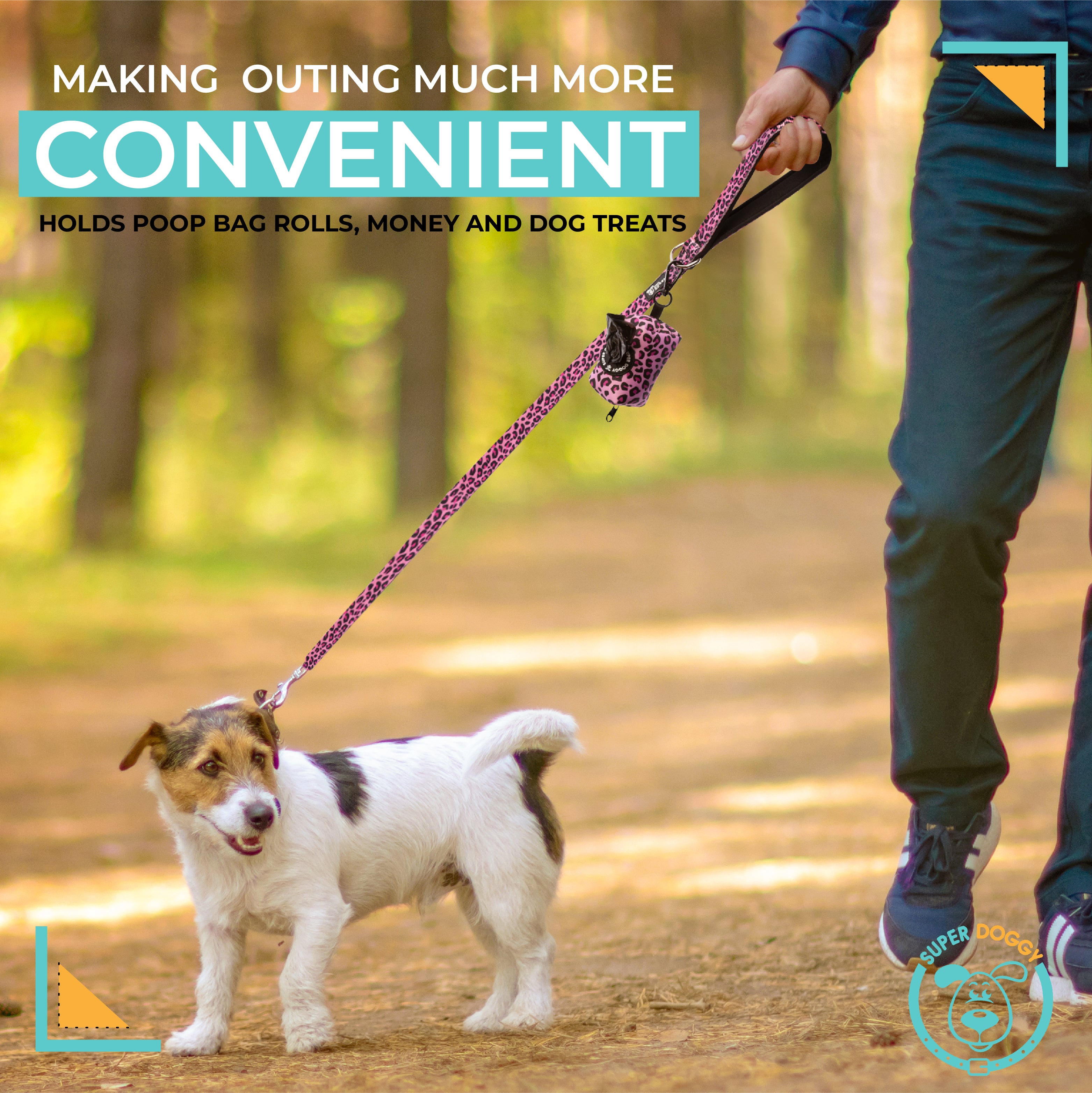 Portabolsas Pink Leopard