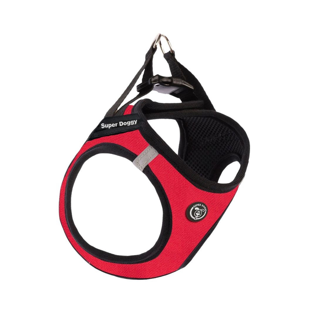 arnes, perro, body, rojo, red, arneses, personalizado, perros, gatos, gato, accesorios, paseos, perro, super doggy