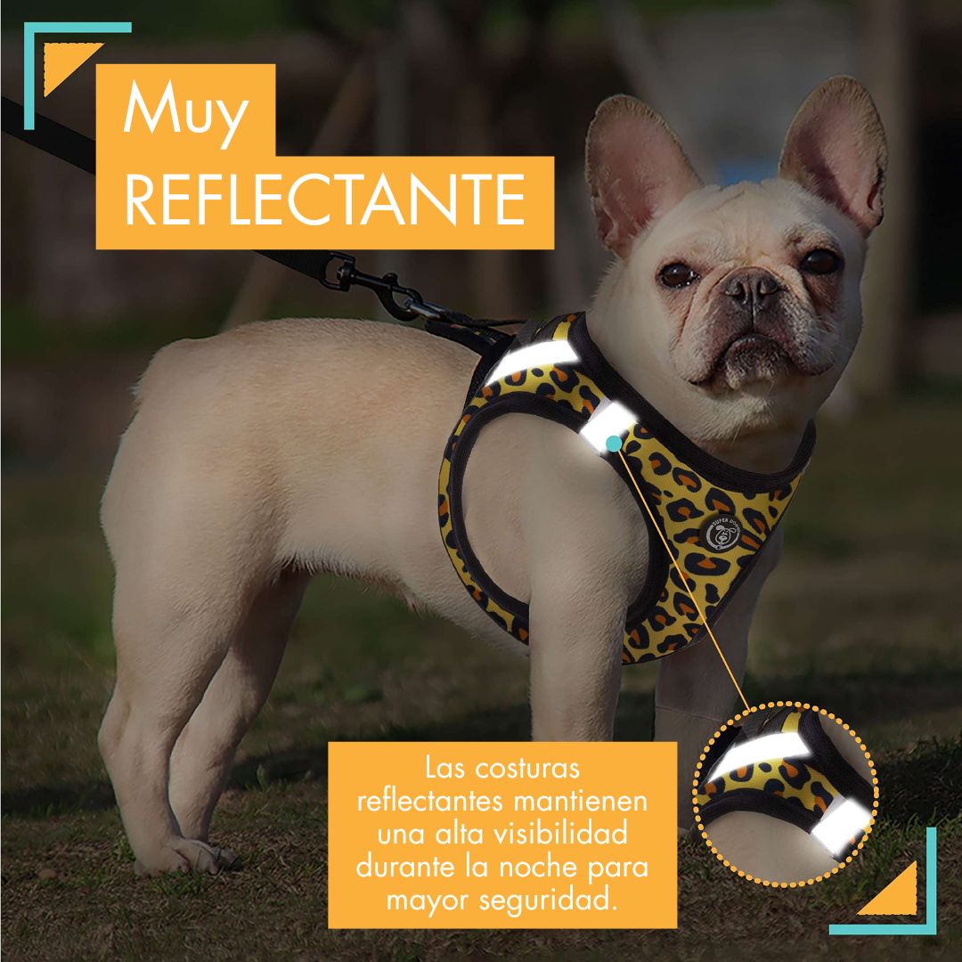 arneses, body, leopard, leopardo, arnes, personalizado, perros, accesorios, paseos, perro, super doggy