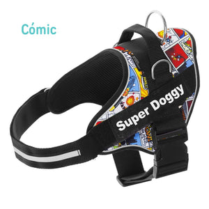 personaliza el Arnés Pro Cómic de tu perro con su nombre