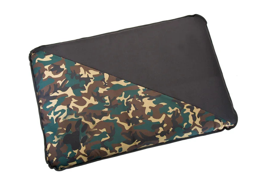 Colchoneta para perro estampado camuflaje, rectangular y acolchada, ideal para mascotas