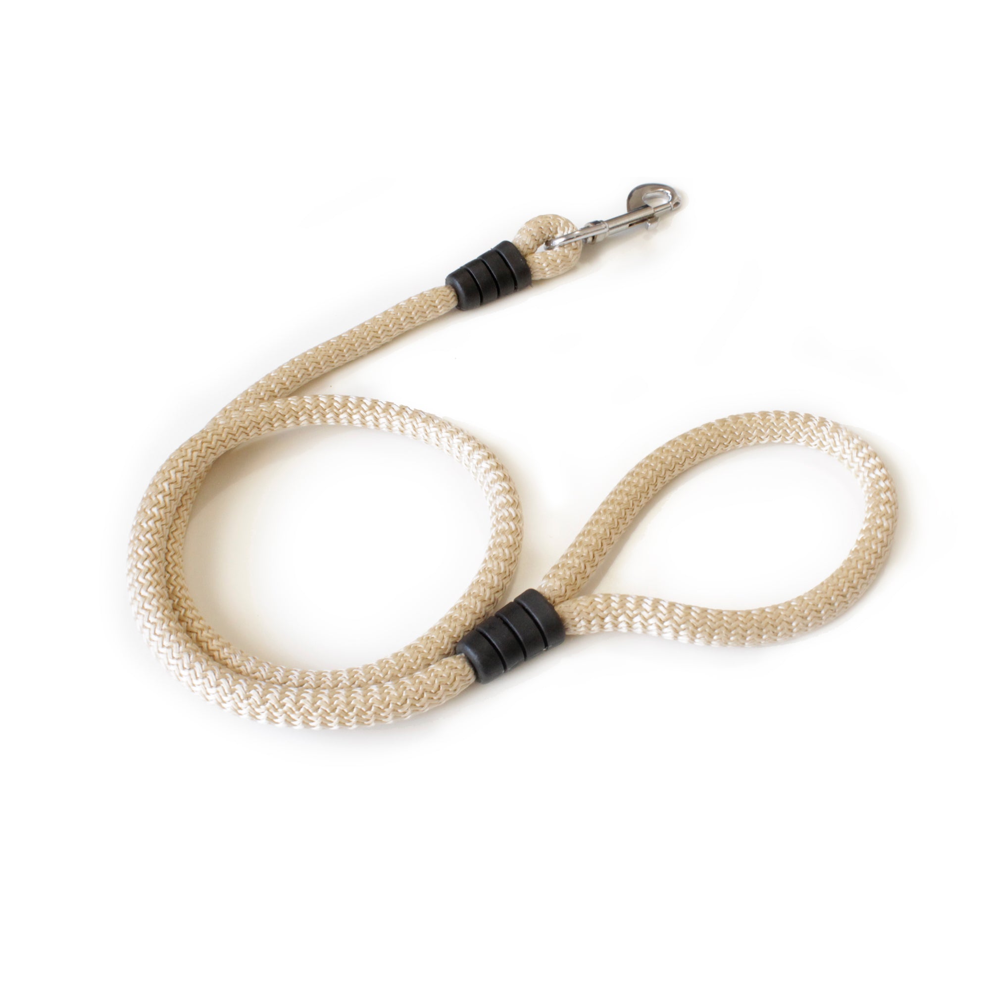 Correa para perro cordón de 12 mm beige