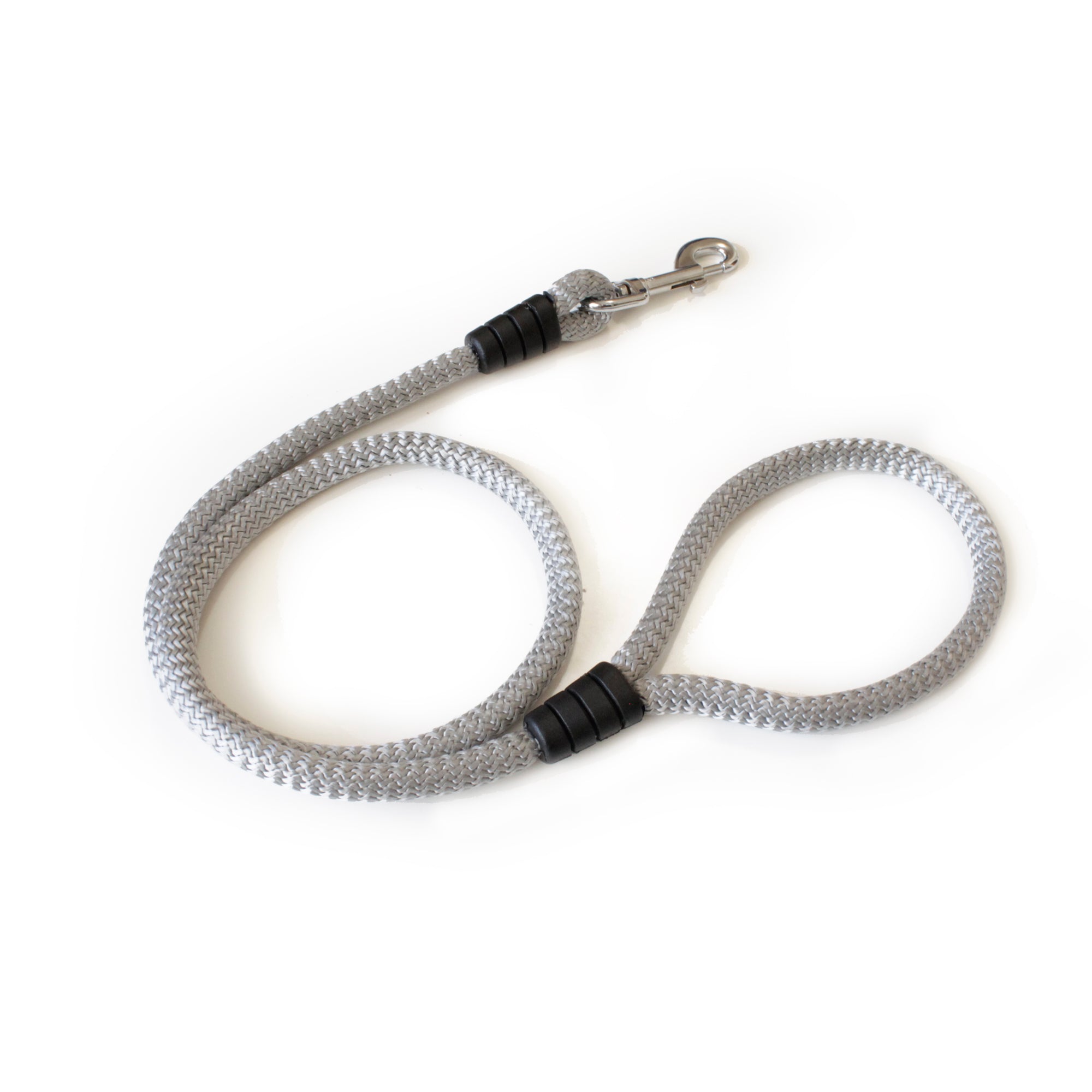 Correa para perro cordón de 12 mm gris