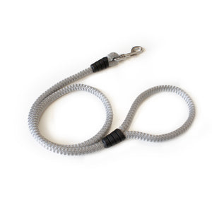 Correa para perro cordón de 12 mm gris