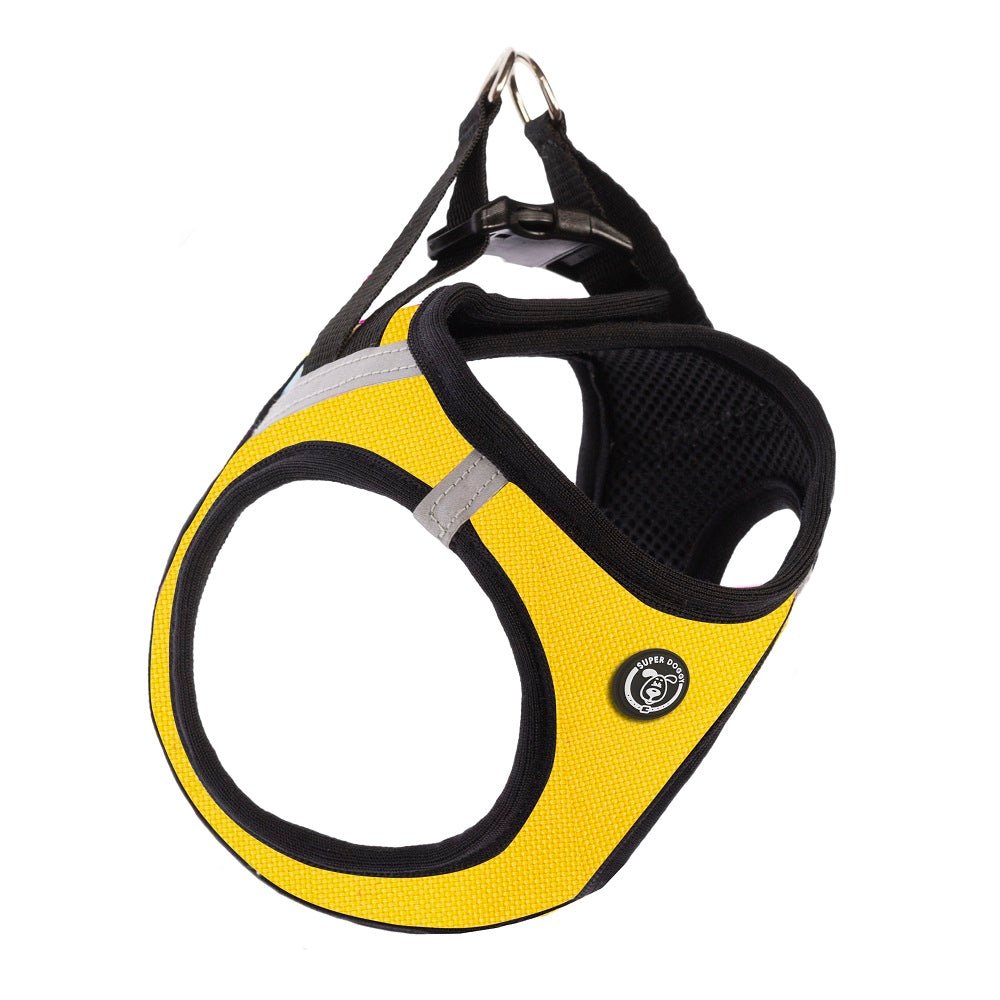 arneses, amarillo, yellow, body, arnes, personalizado, perros, accesorios, paseos, perro, super doggy
