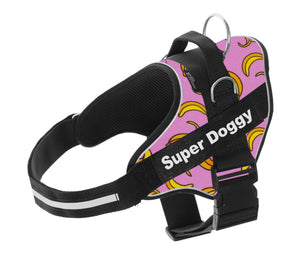 arneses, personalizados, pro, pink, bananas, rosa, rosado, arnes, personalizado, perros, gatos, gato, accesorios, paseos, perro, super doggy