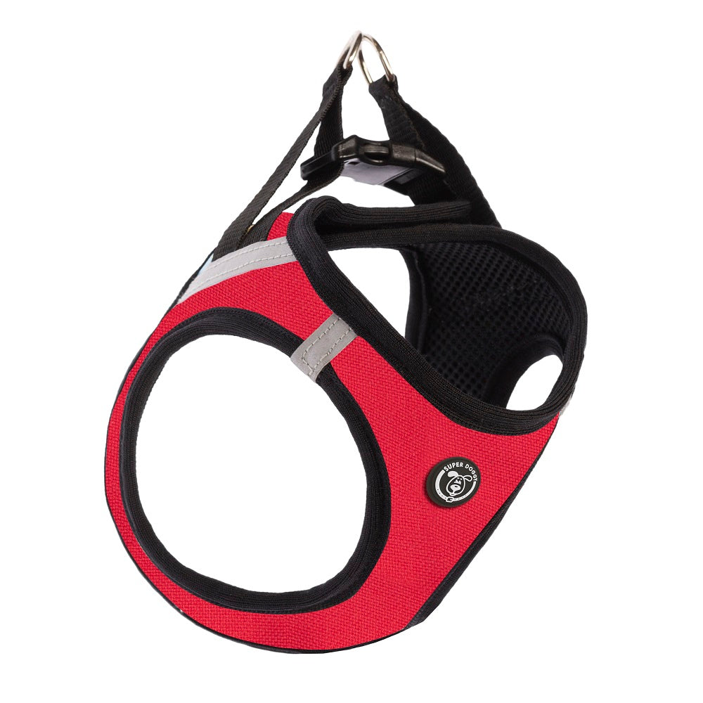 arneses, rojo, body, arnes, personalizado, perros, accesorios, paseos, perro, super doggy