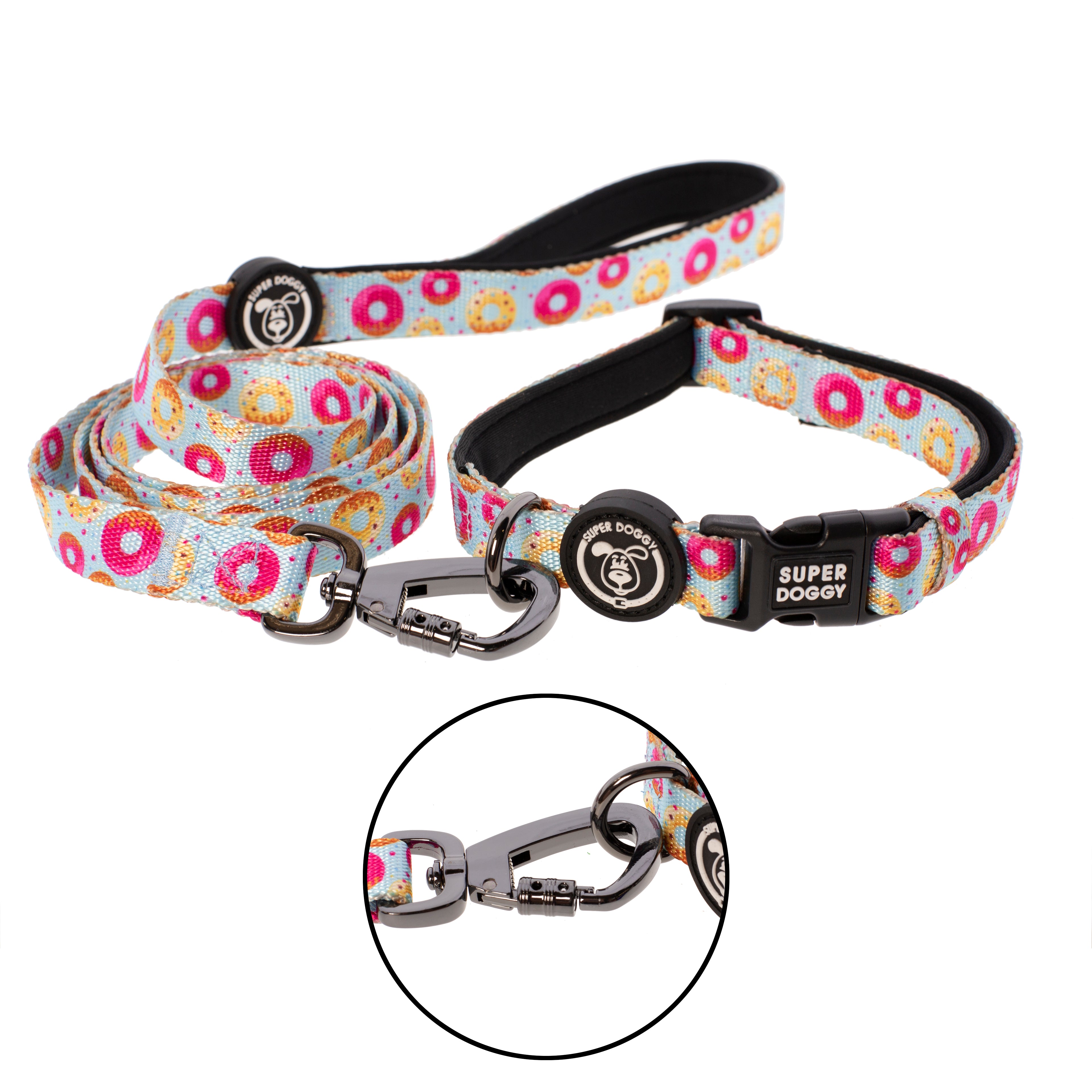 correa, correas, collar, collares, donuts, donas, arnes, personalizado, perros, accesorios, paseos, perro, super doggy