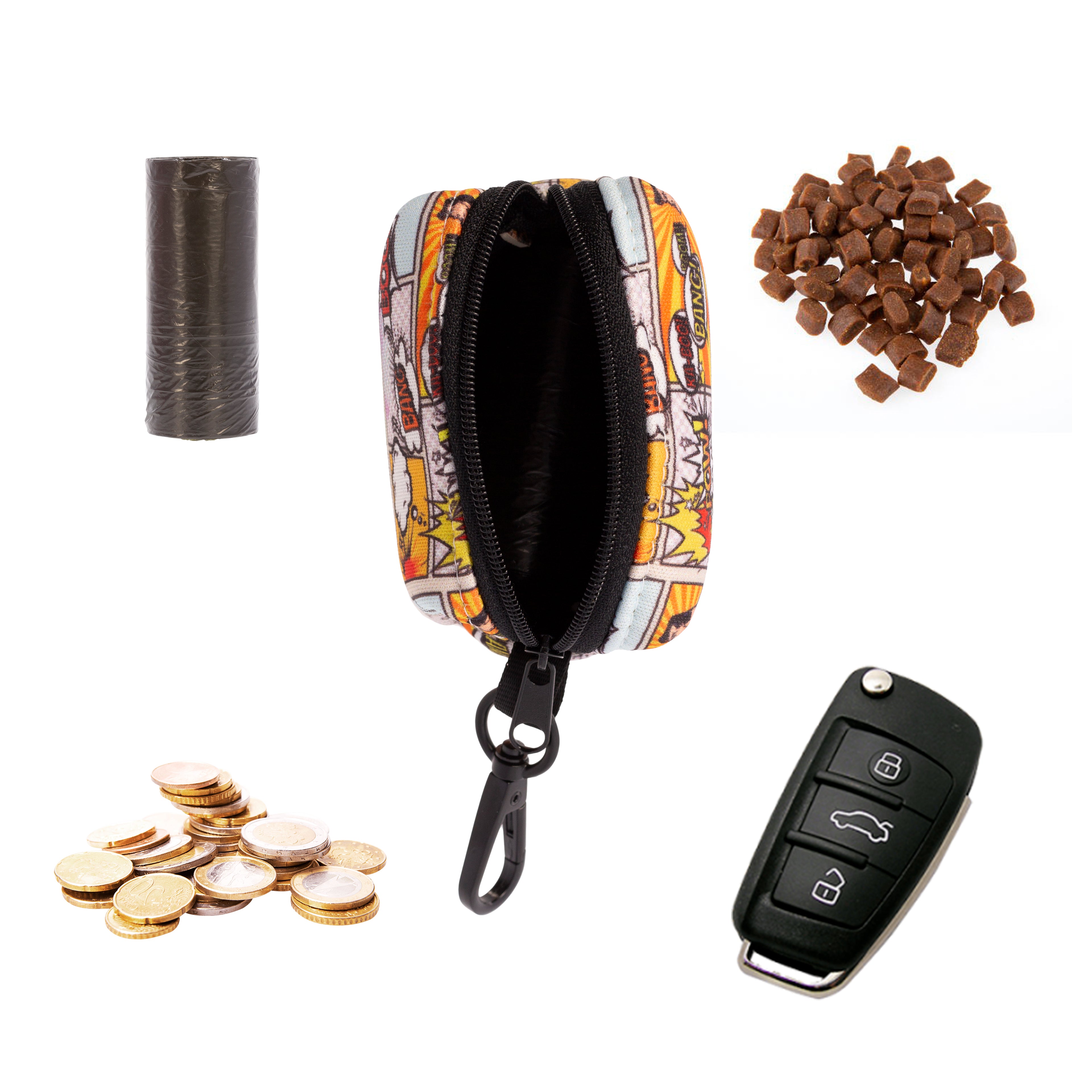 portabolsas, comic, superheroe, arnes, personalizado, perros, accesorios, paseos, perro, super doggy