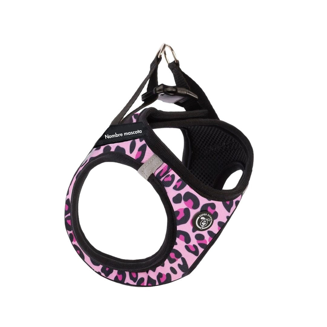 arnes-personalizado-perro-gato-pink-leopard