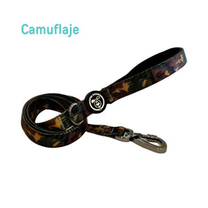 Preciosa correa para perro diseño Camuflaje, de la marca española Super Doggy