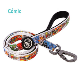 Preciosa correa para perro diseño Cómic, de la marca española Super Doggy