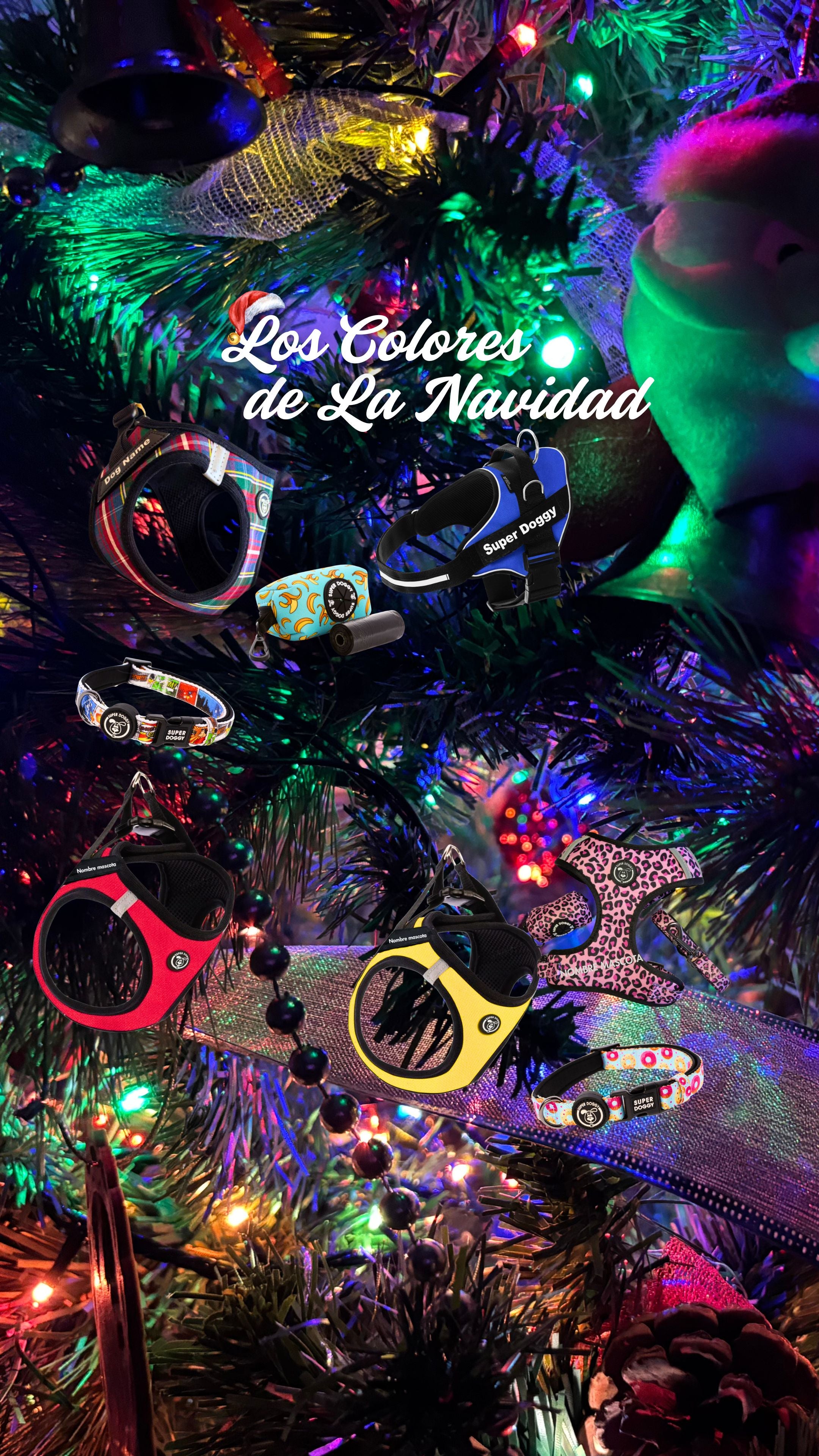 Encuentra los accesorios más coloridos y bonitos para tu perro en Navidad en Super Doggy