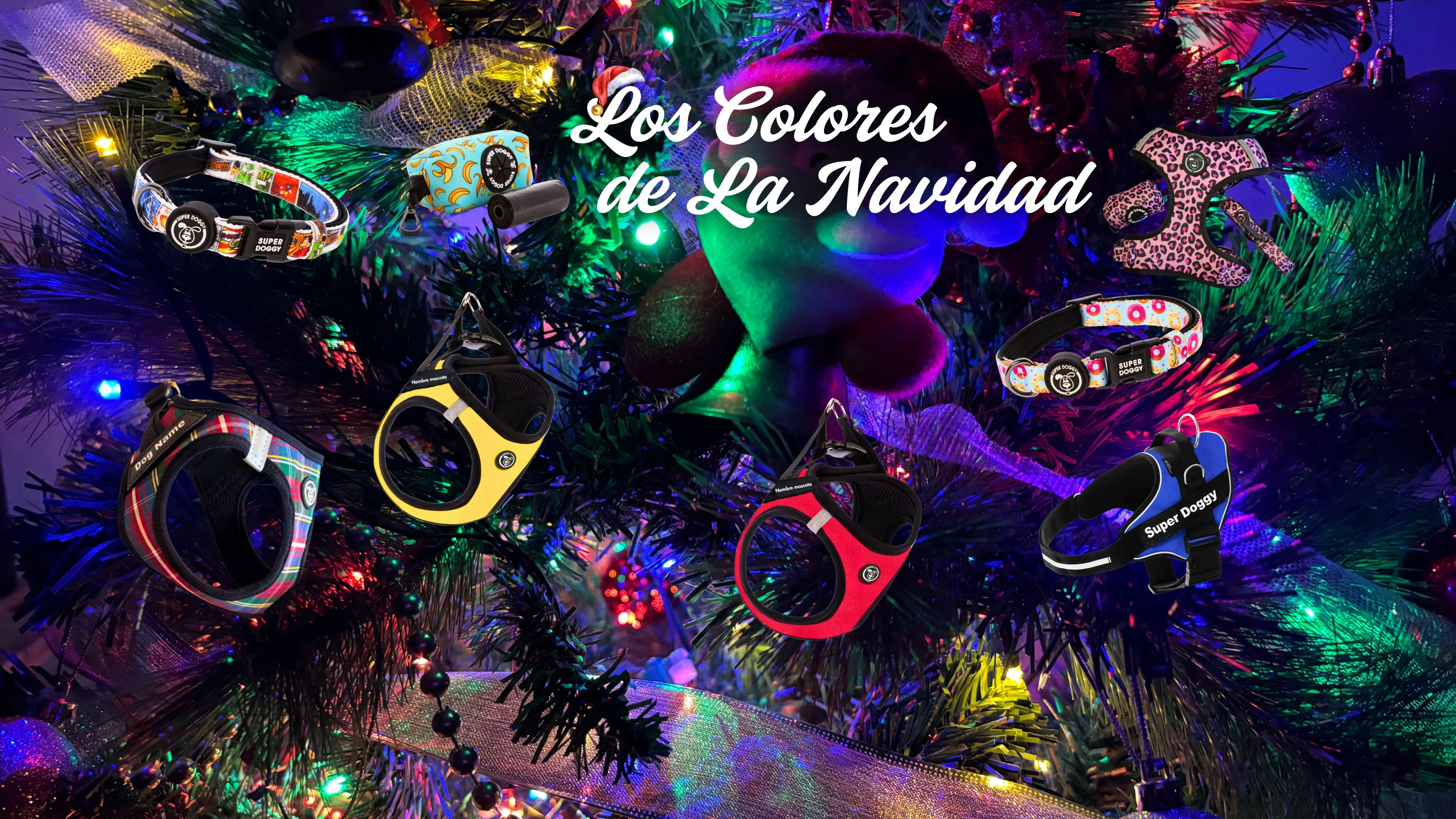 Los accesorios más coloridos y bonitos para tu perro en Navidad los encuentras en Super Doggy