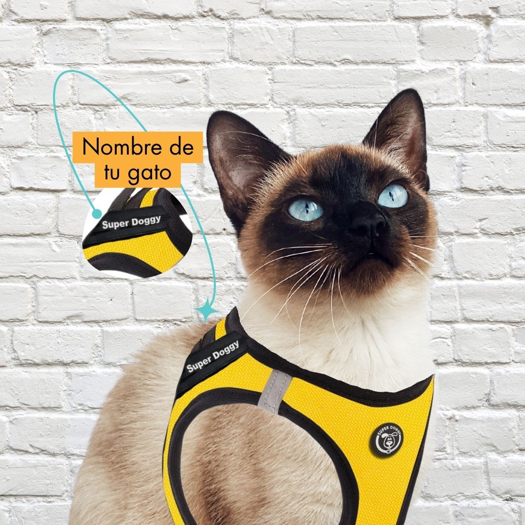 arneses, body, amarillo, yellow, arnes, personalizado, perros, gatos, gato, accesorios, paseos, perro, super doggy