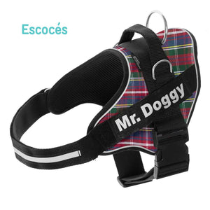 personaliza el Arnés Pro Escocés de tu perro con su nombre