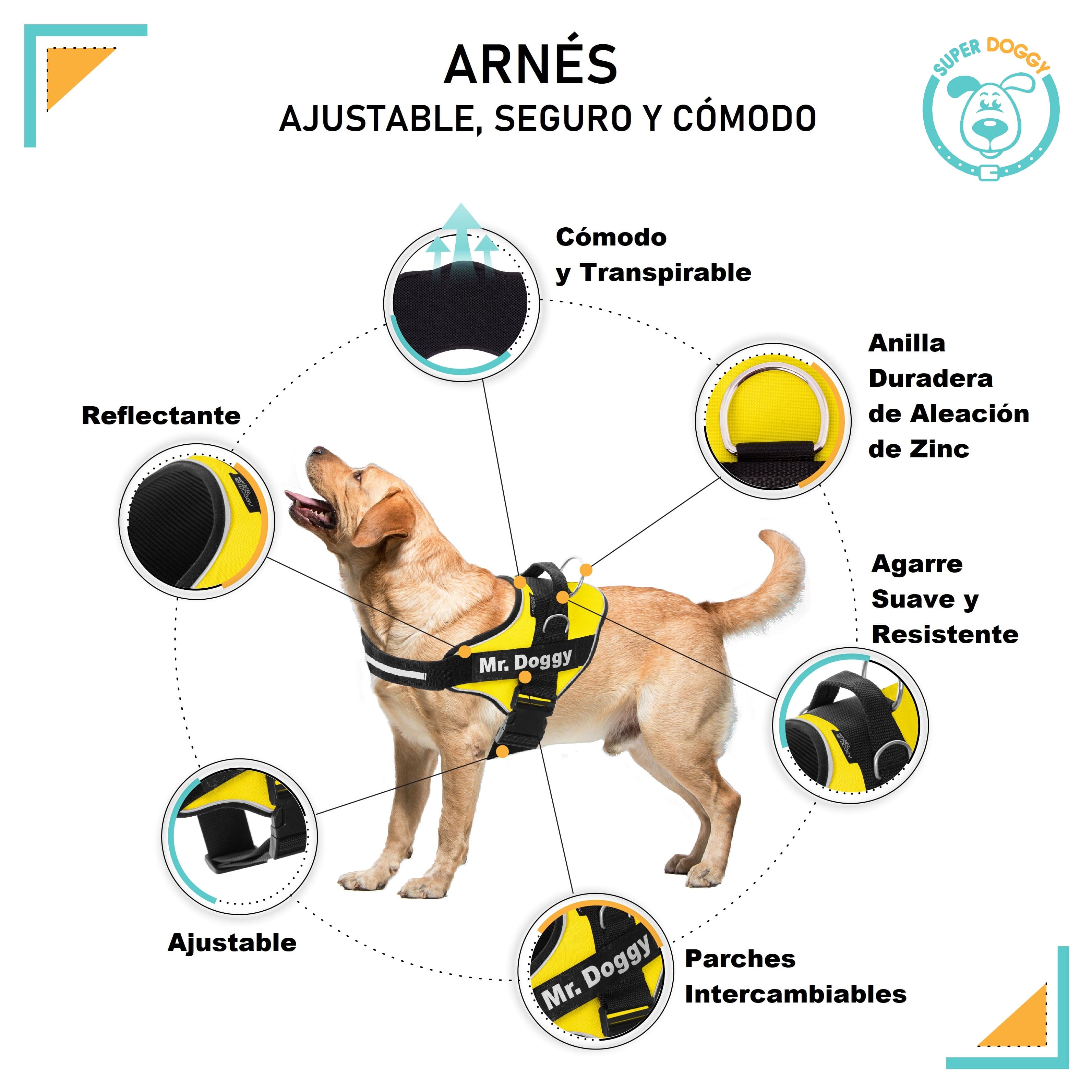 Arnés Personalizado Amarillo