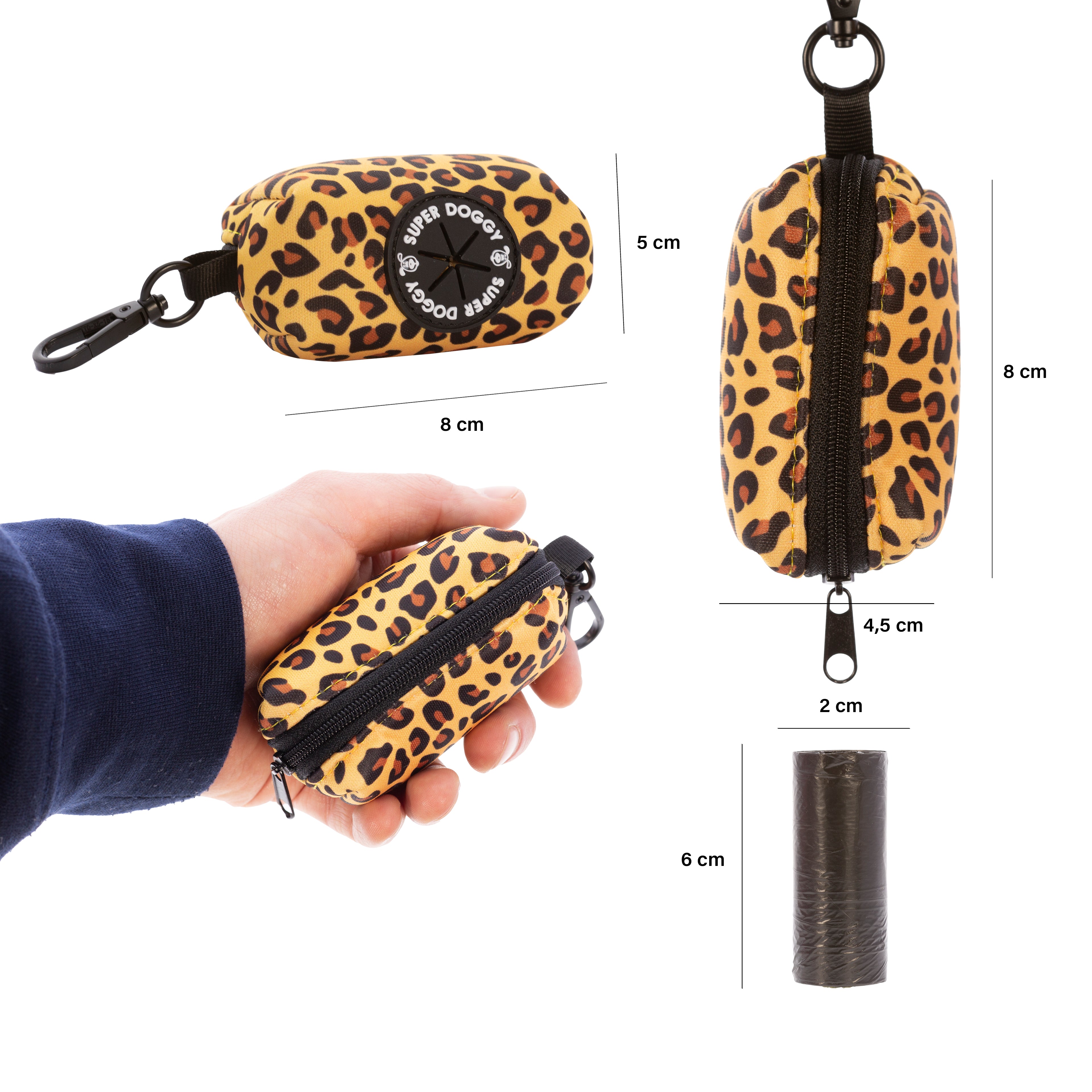 Porta Bolsas Leopard