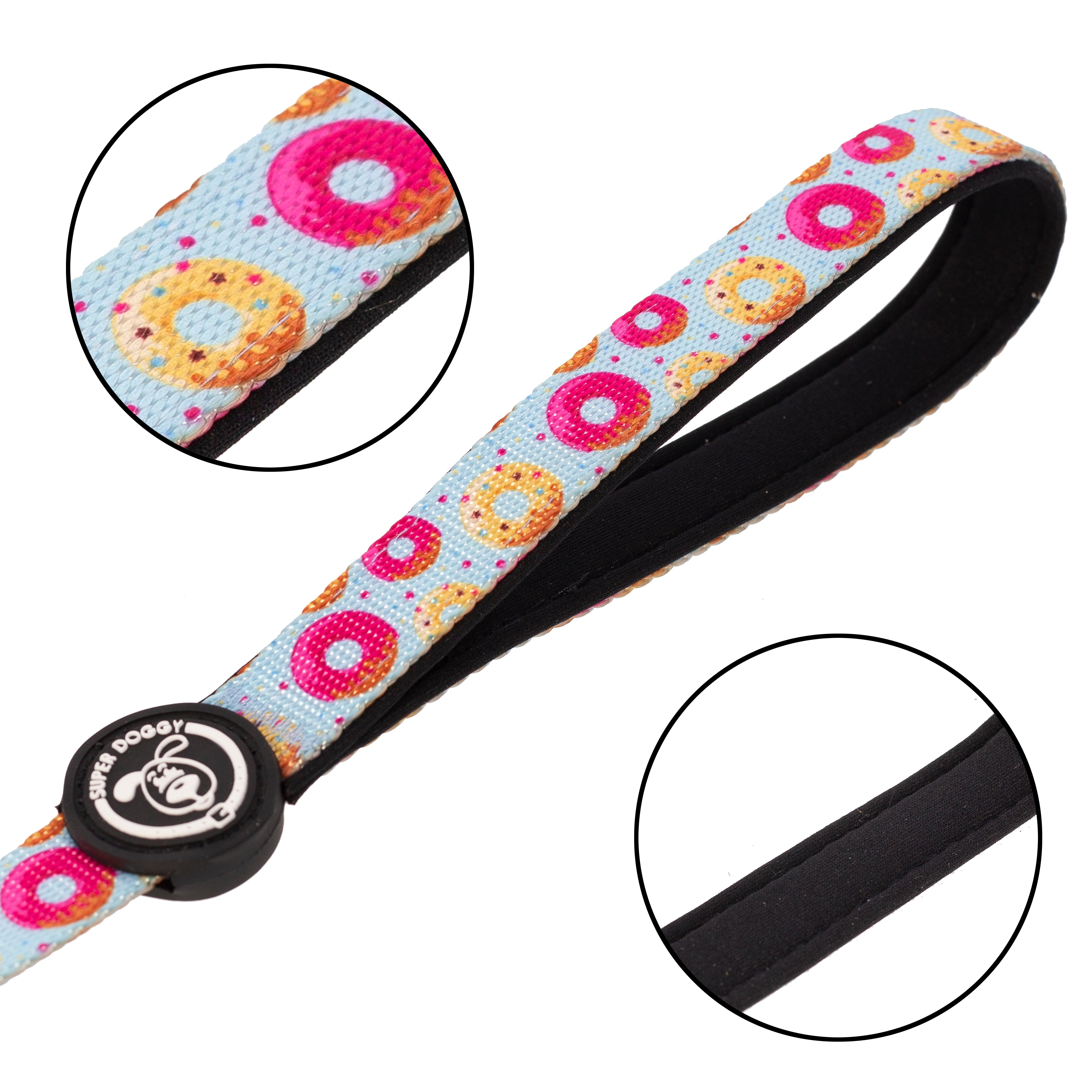 correa, donuts, donas, arnes, personalizado, perros, accesorios, paseos, perro, super doggy