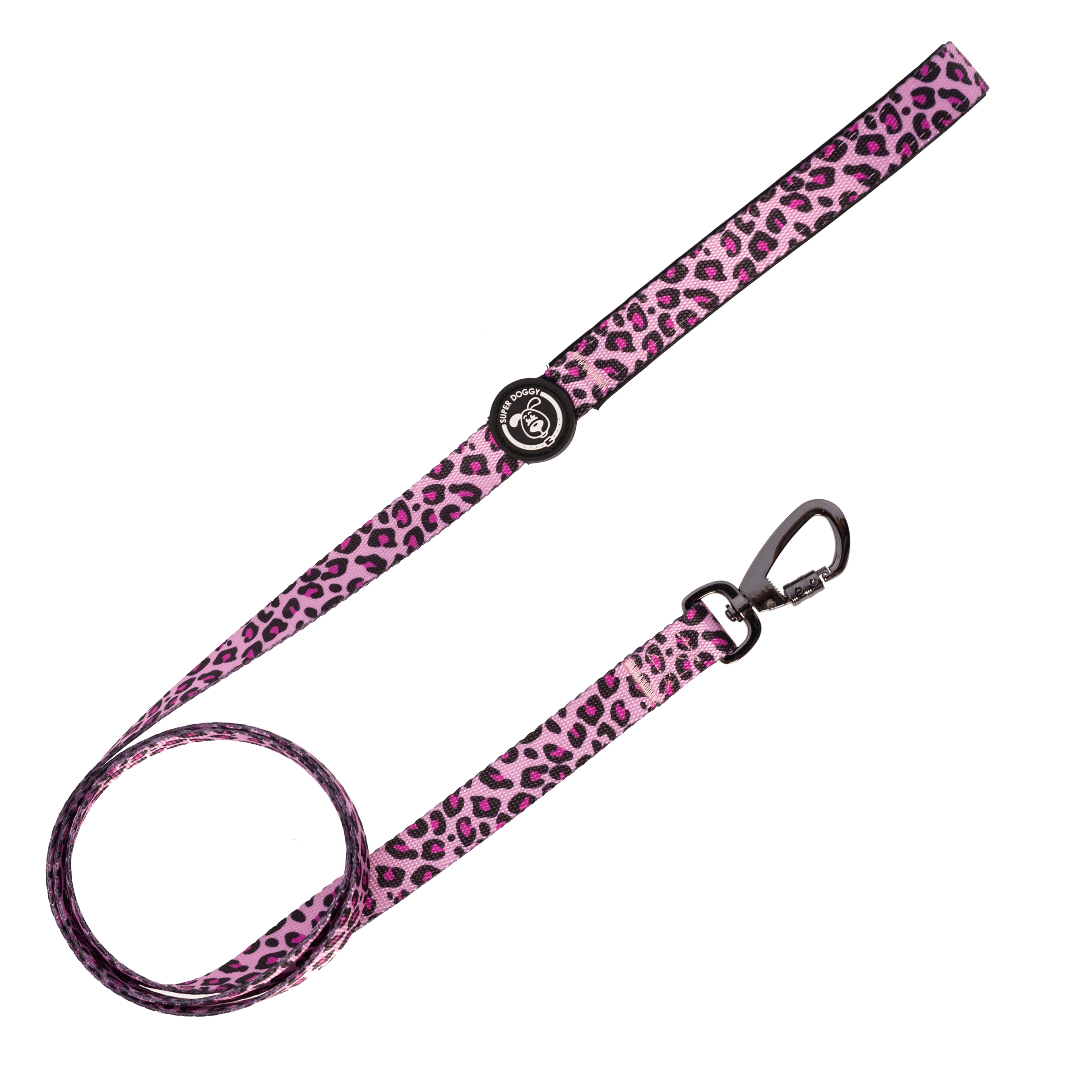correa, pink, leopard, leopardo, rosado, arnes, personalizado, perros, accesorios, paseos, perro, super doggy