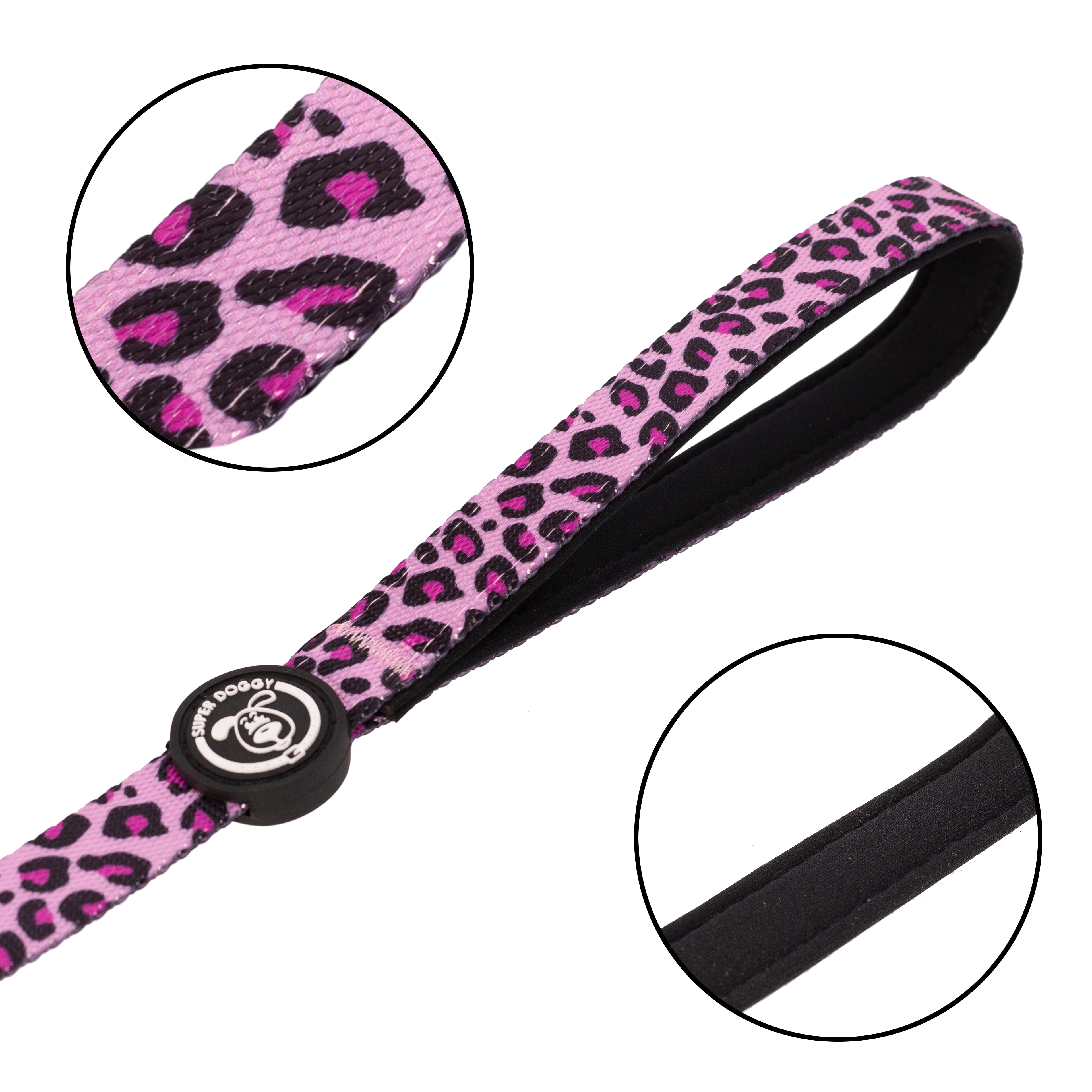 correa, pink, leopard, leopardo, rosado, arnes, personalizado, perros, accesorios, paseos, perro, super doggy